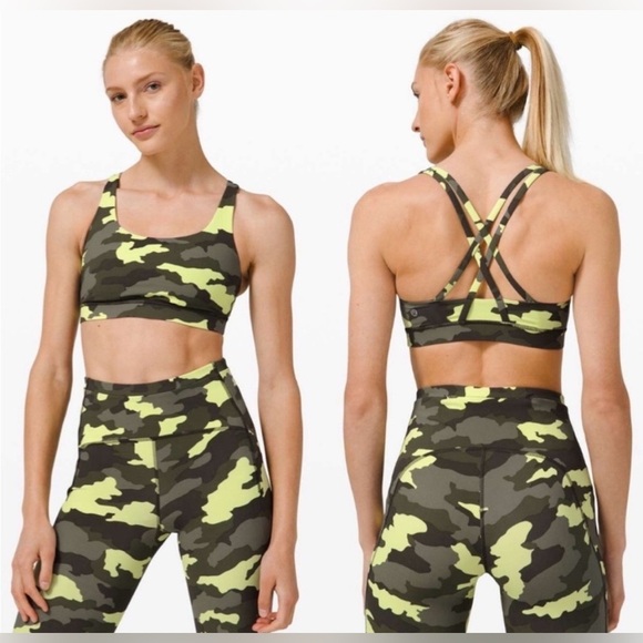 lululemon athletica Other - Lululemon Energy Sports Bra Heritage Camo Crispin Green